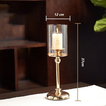 Metal Pillar Candle Holder