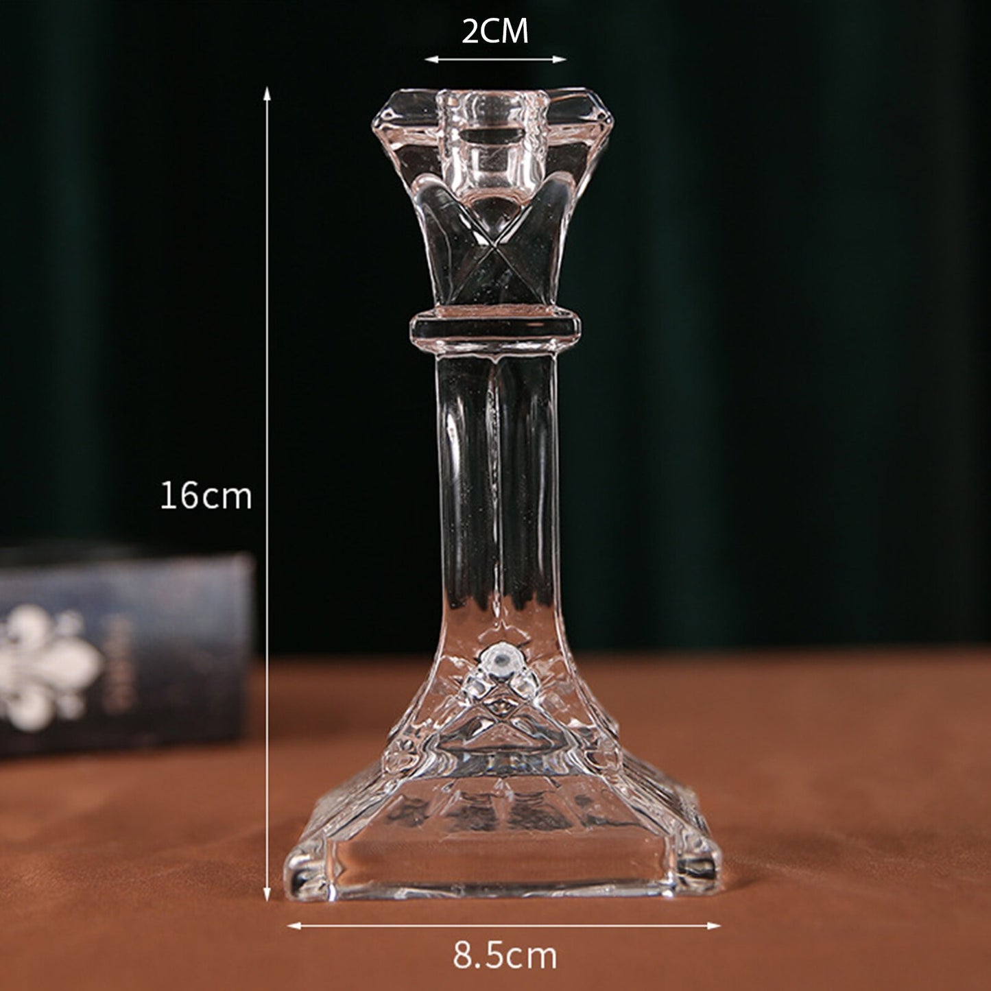 Crystal Glass Candle Holder