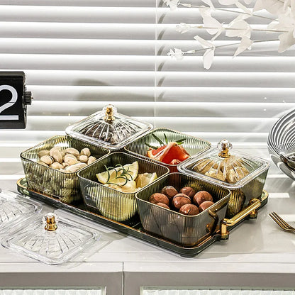 Square Transparent Snack Tray