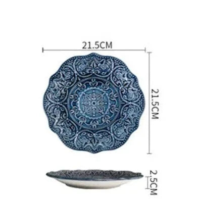 Introducing our Baroque Bead Relief Plate – a stunning blend of ceramic craftsmanship and Baroque elegance. With intricate bead relief detailing, it adds sophistication to any table. Pair with our Baroque Bowls for a complete set. Elevate your dining with timeless beauty from The Lime shop in Australia. Plates and bowls set, Ceramic set, Kitchen decorative set, best dinnerware sets.