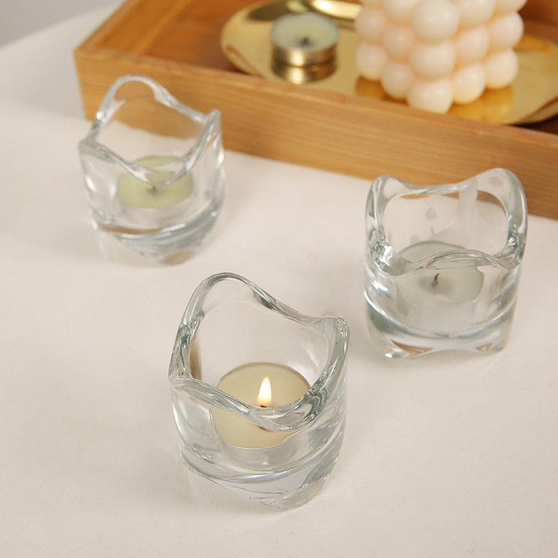 Glass Candle Holder