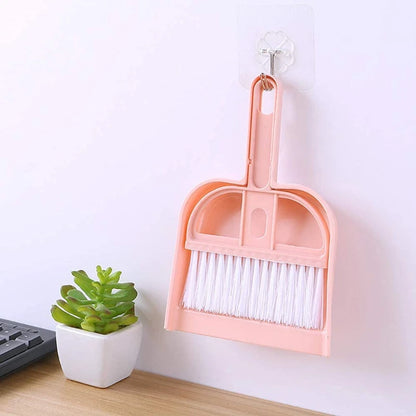 Mini Cleaning Brush Wall-Hung Small Broom Mini Pretend Montessori Materials Dustpan Desktop Sweeper Garbage Cleaning Shovel