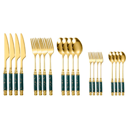 Golden Elegance Dinnerware Set