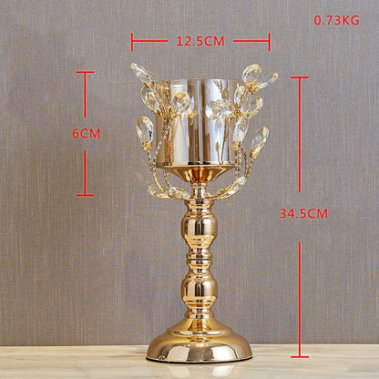 Nordic Luxe Gold Candle Stand