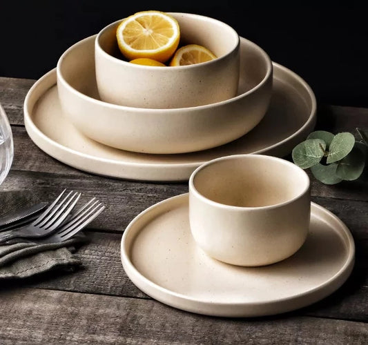 Sesame Glaze Matte Dinnerware Set