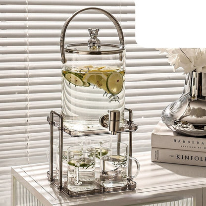 Glamorous Glass Beverage Jug Set