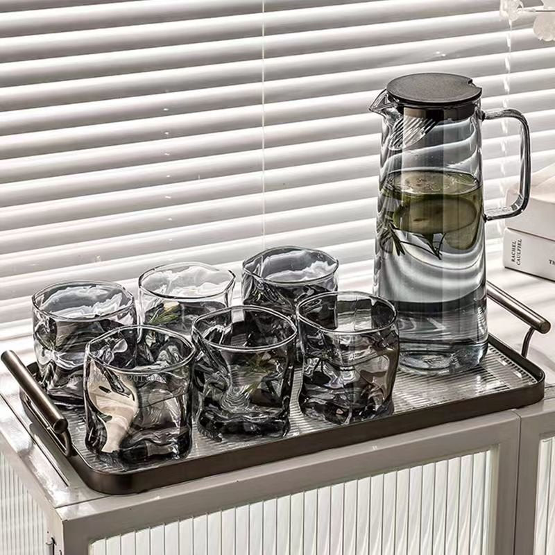 Monochrome Glass Pitcher Set