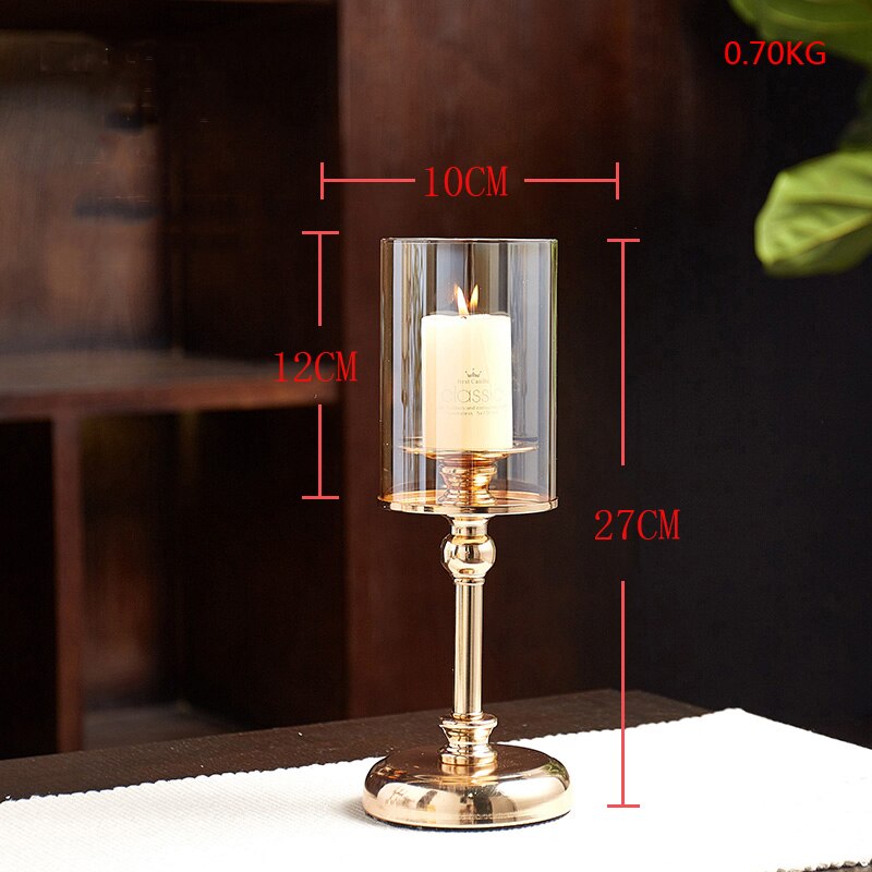 Nordic Luxe Gold Candle Stand