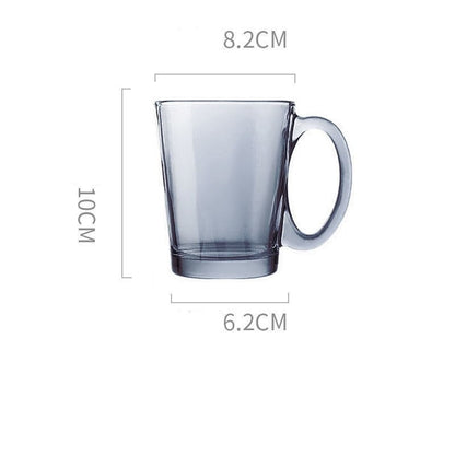 Sleek Grey Glass Beverage Set