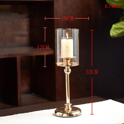 Nordic Luxe Gold Candle Stand