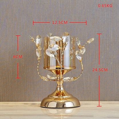 Nordic Luxe Gold Candle Stand