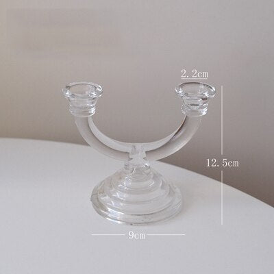 Icy Elegance Candle Holders