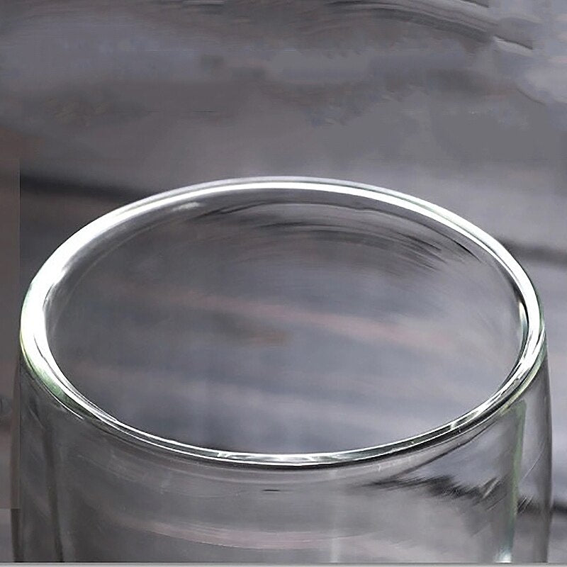 Dual Layer Glass Cup