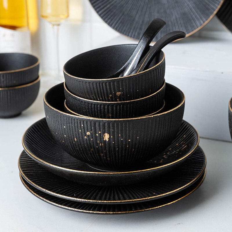 Noir Chic Dinnerware Set