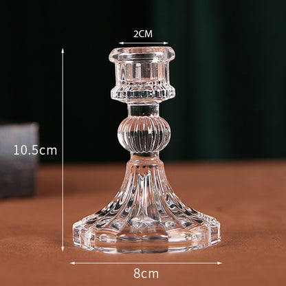 Crystal Glass Candle Holder