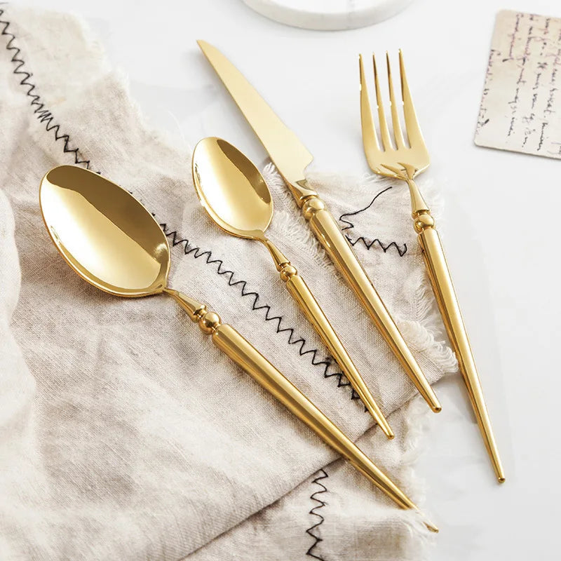 Golden Touch Cutlery Set