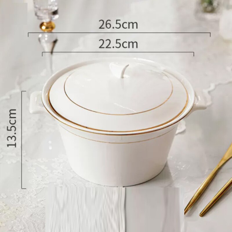 Explore the elegance of our best dinnerware set in Australia - a stunning white and gold collection featuring plates, bowls, and a versatile dinner set. This kitchenware ensemble is designed for both everyday use and special occasions, combining sophistication with durability. Elevate your dining experience with this white dinnerware set, a perfect addition to your kitchen essentials.