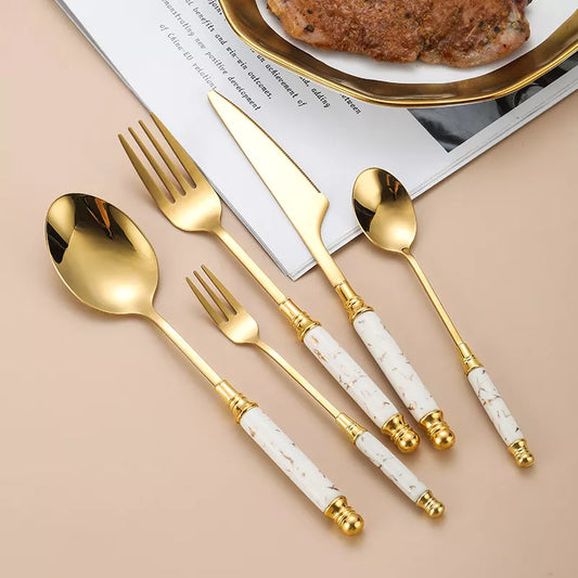 Golden Elegance Dinnerware Set