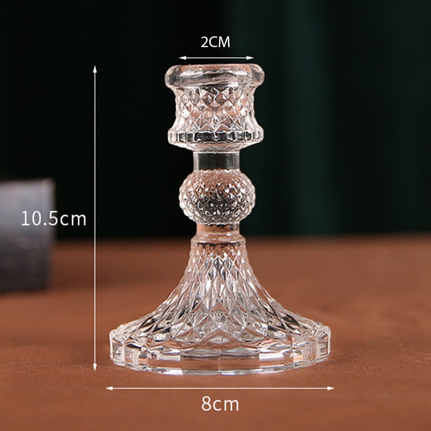 Crystal Glass Candle Holder