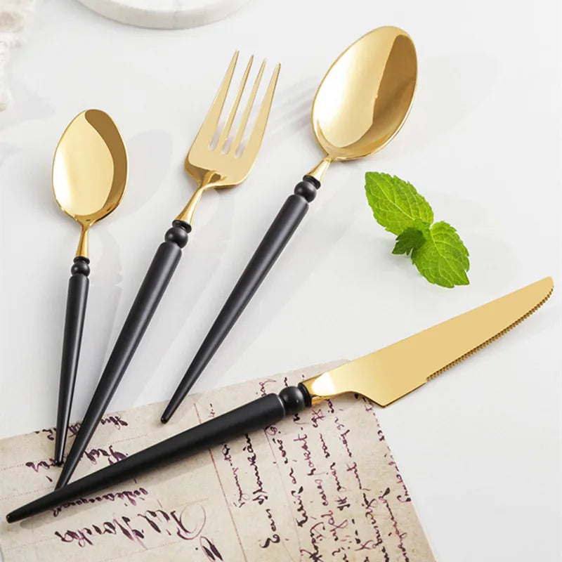 Golden Touch Cutlery Set