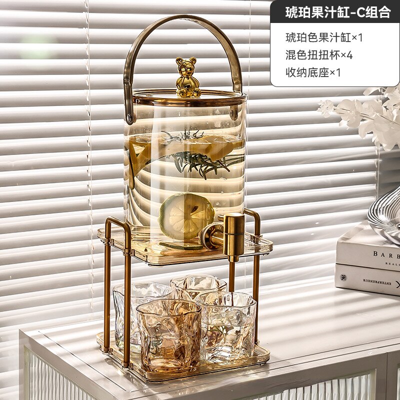 Glamorous Glass Beverage Jug Set