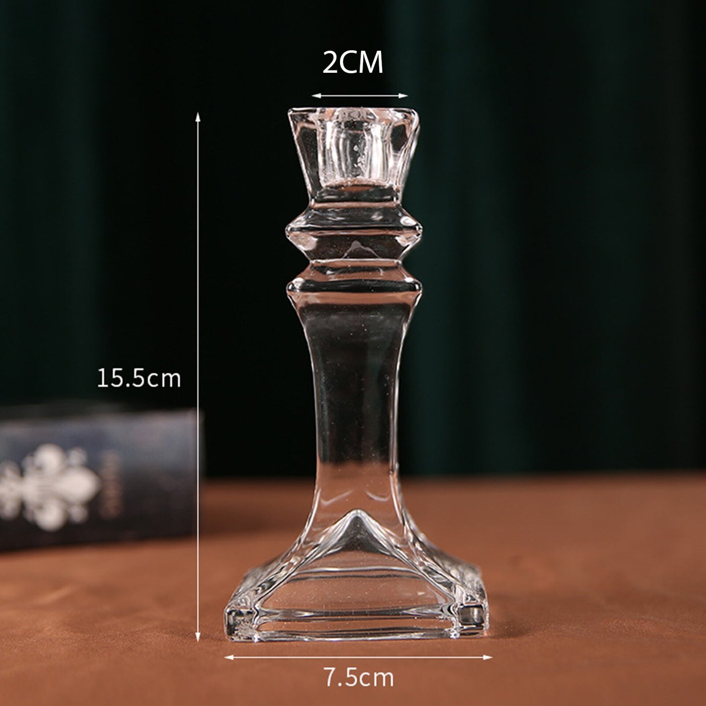 Crystal Glass Candle Holder