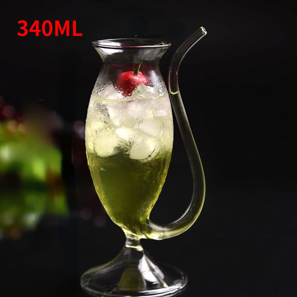 Straw Glass Cup