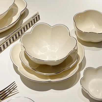 Petal yellow Dinner Set