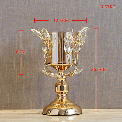 Nordic Luxe Gold Candle Stand