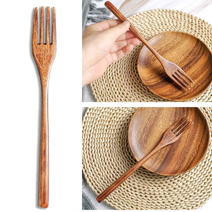 Earthy Wood Cutlery Set