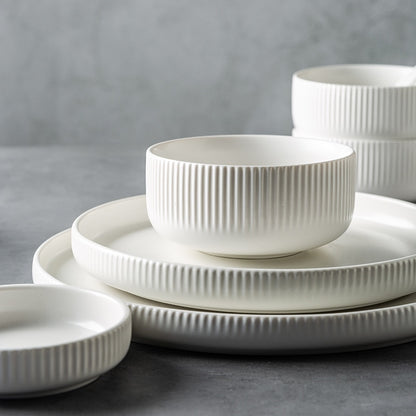 Sleek Nordic Ceramic Tableware Set