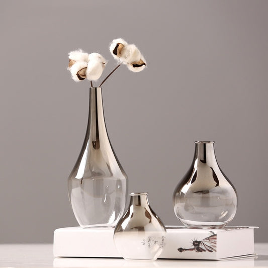 Silver-Chic Nordic Vase