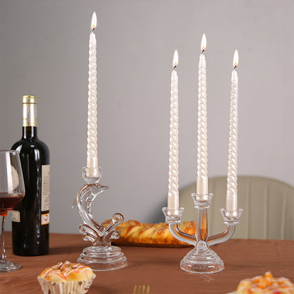 Crystal Glass Candle Holder