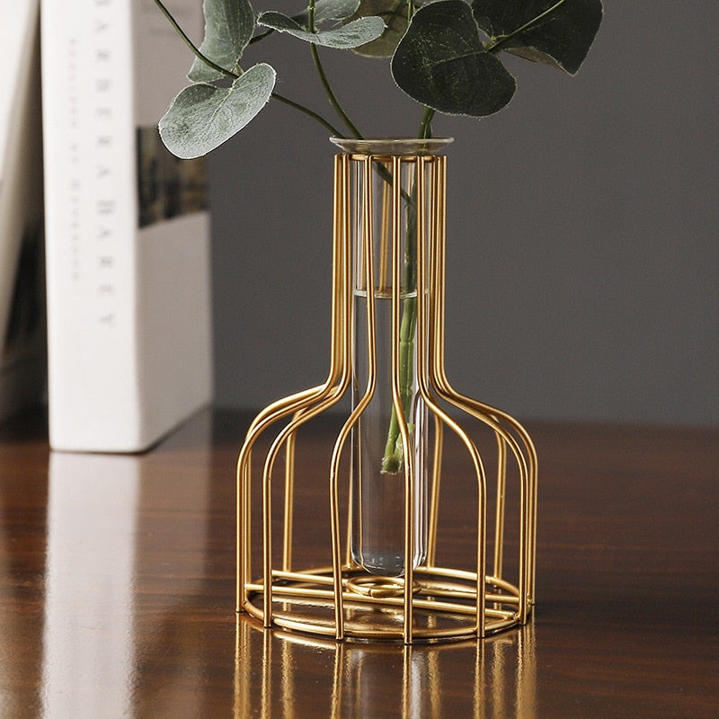 Metal Plant Vase