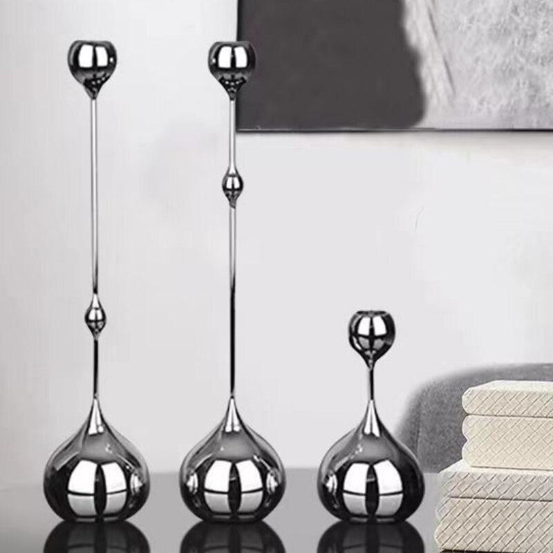 Metal Drip Candlestick