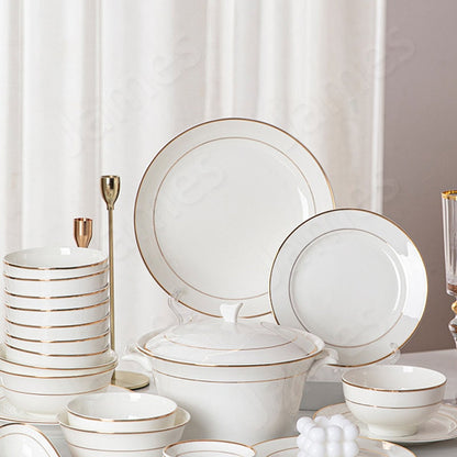 Explore the elegance of our best dinnerware set in Australia - a stunning white and gold collection featuring plates, bowls, and a versatile dinner set. This kitchenware ensemble is designed for both everyday use and special occasions, combining sophistication with durability. Elevate your dining experience with this white dinnerware set, a perfect addition to your kitchen essentials.